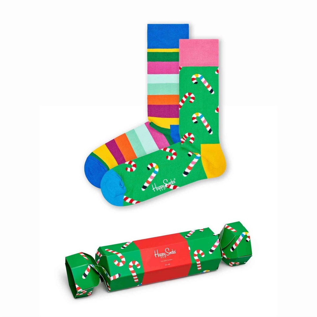 Happy Socks Christmas Cracker Candy Can Gift Box